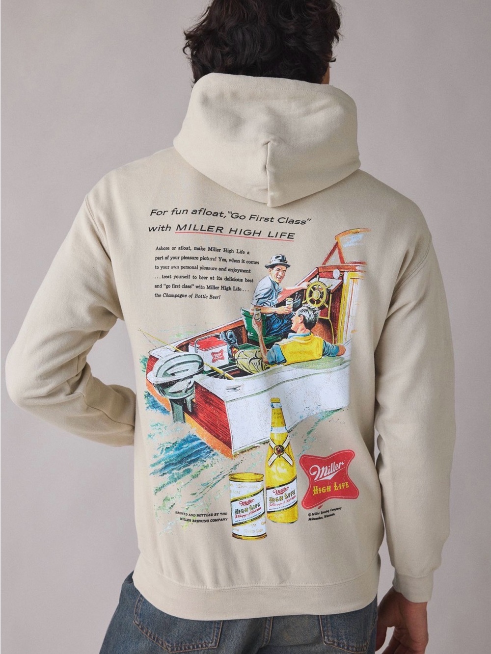 Urban Outfitters Miller Highlife Vintage Graphic Hoodie